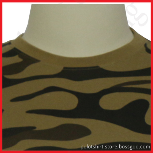 Personalized fashion design printing logo camouflage t shirt